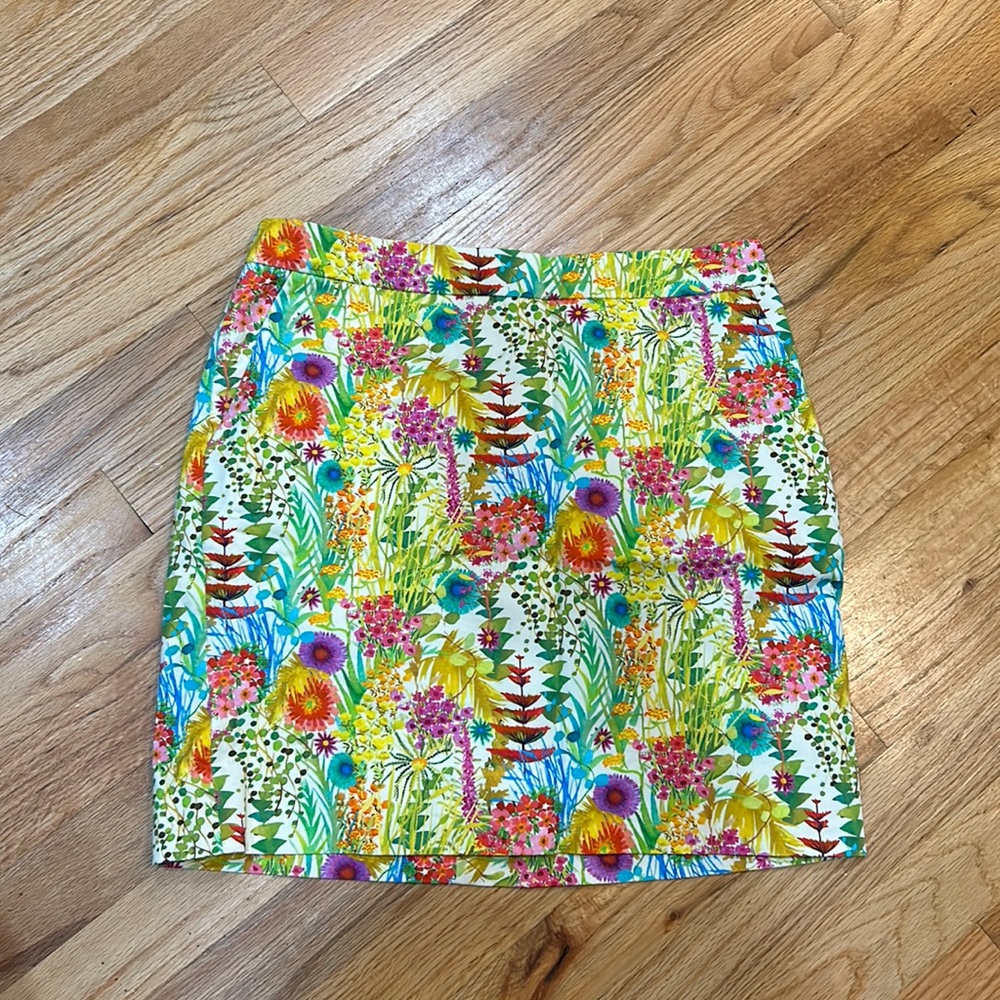 Beautiful jcrew liberty print skirt